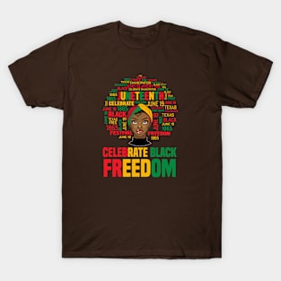 Celebrate Black Freedom: Juneteenth Design | Remembering Ancestors, Emancipation Day, 1865 T-Shirt